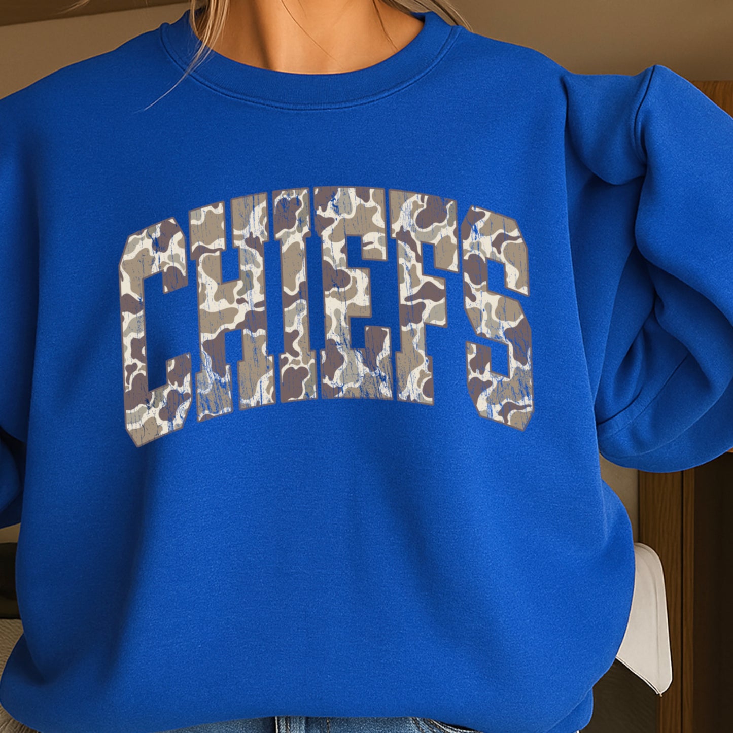 Chiefs Camo Crewneck Sweatshirt