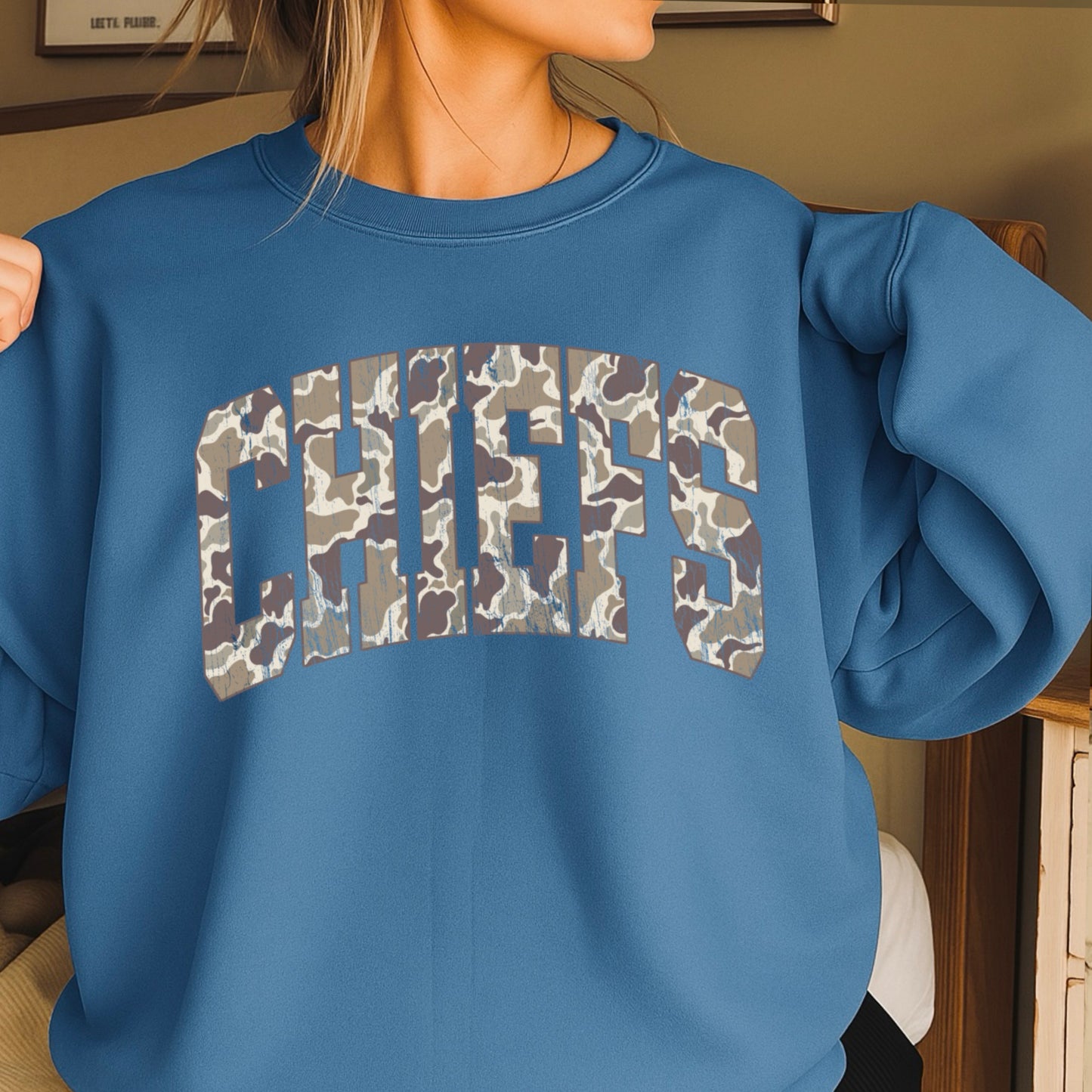 Chiefs Camo Crewneck Sweatshirt