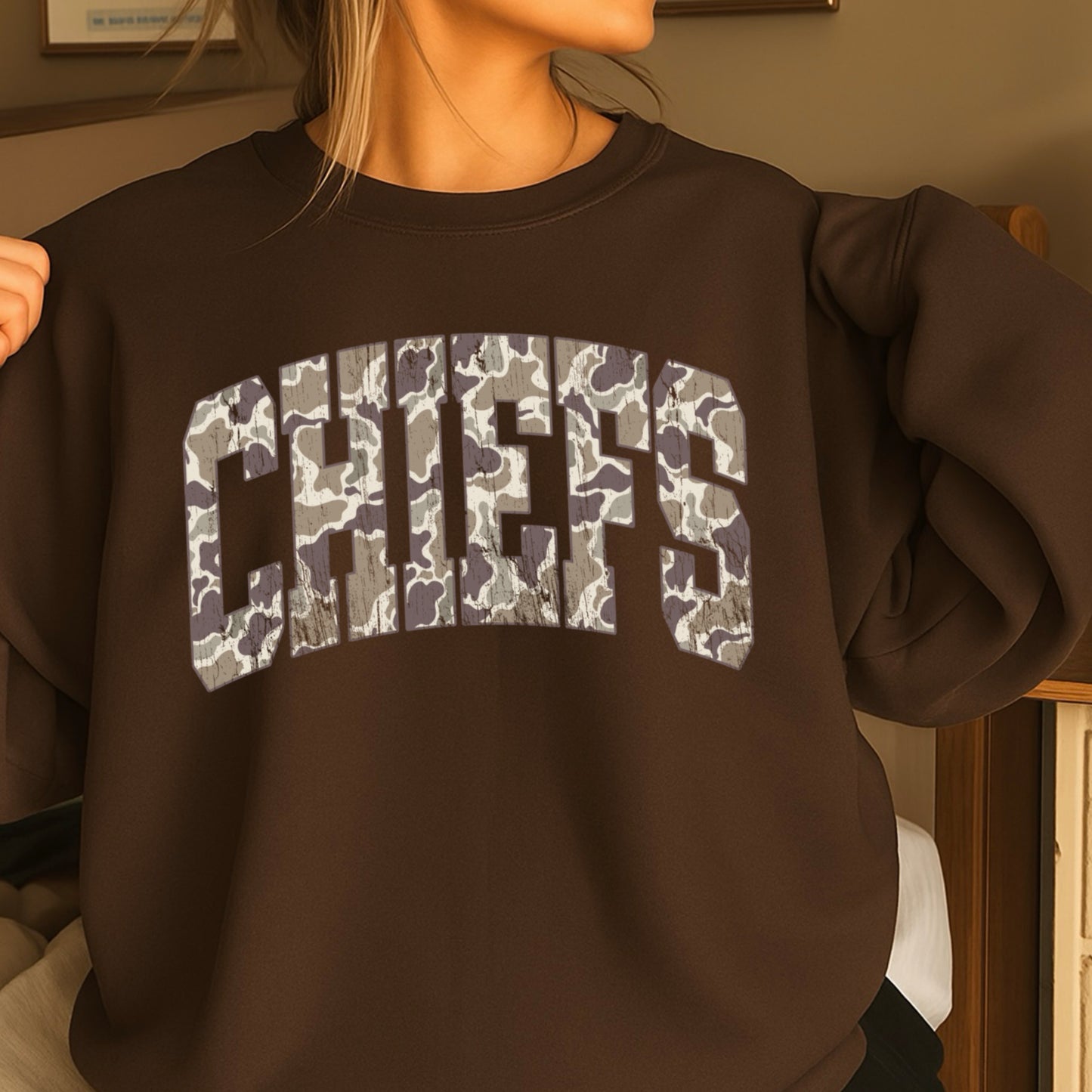 Chiefs Camo Crewneck Sweatshirt