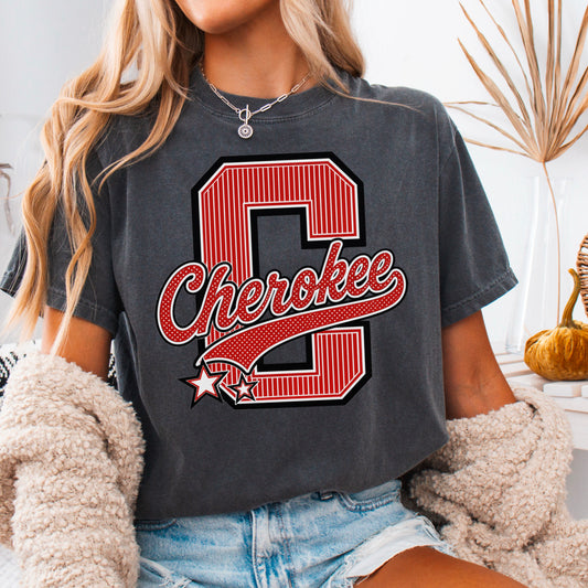 Cherokee Warriors Comfort Color Graphic Tee