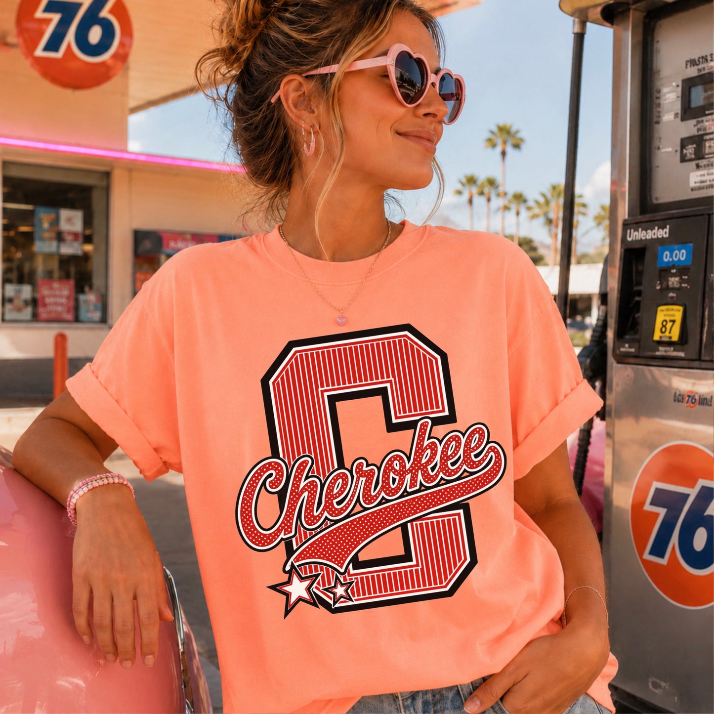 Cherokee Warriors Comfort Color Graphic Tee