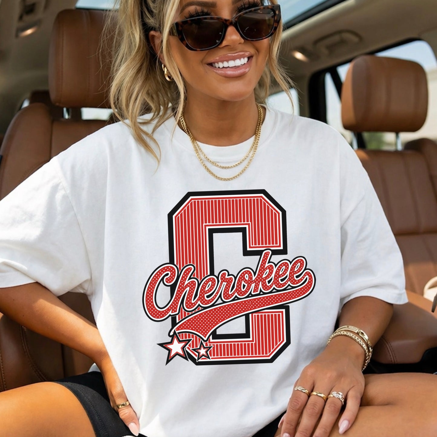 Cherokee Warriors Comfort Color Graphic Tee