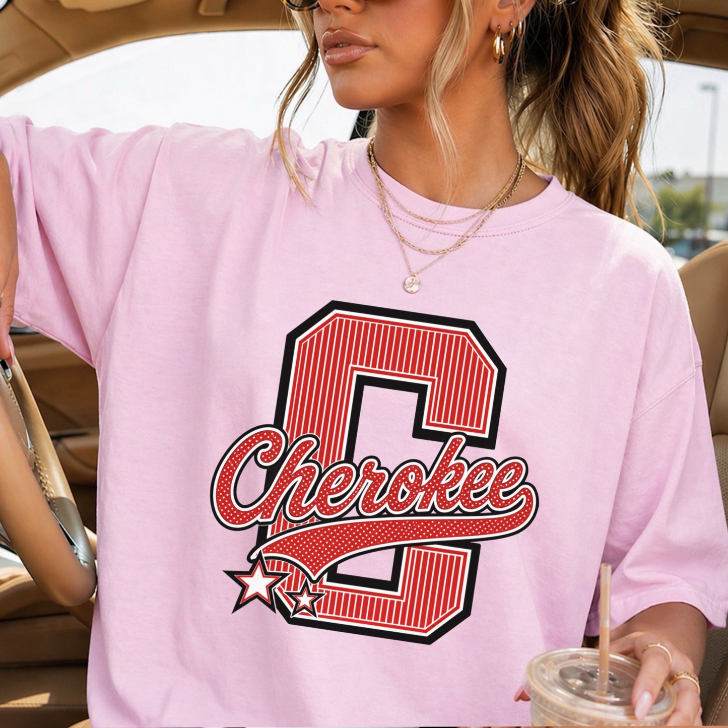 Cherokee Warriors Comfort Color Graphic Tee