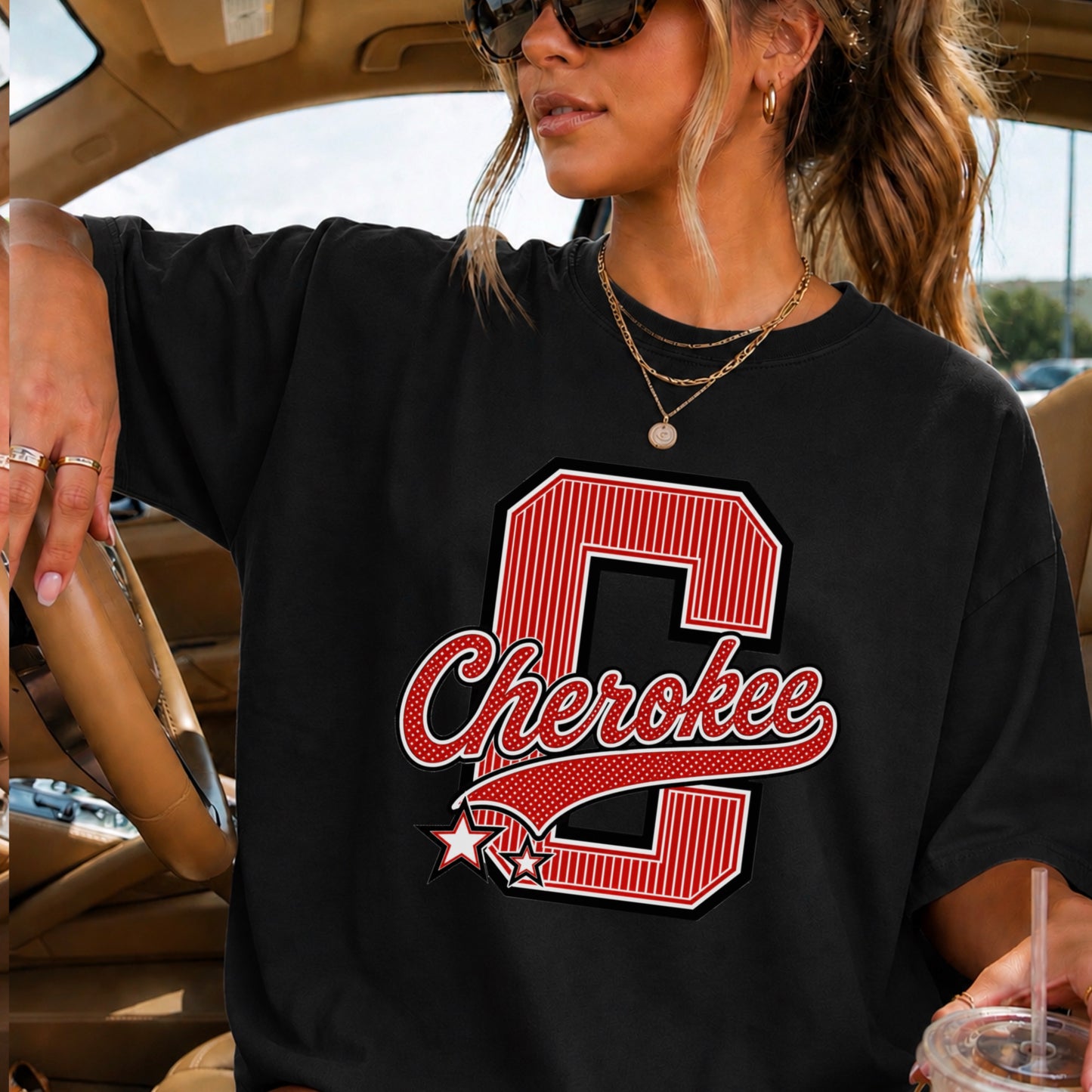 Cherokee Warriors Comfort Color Graphic Tee