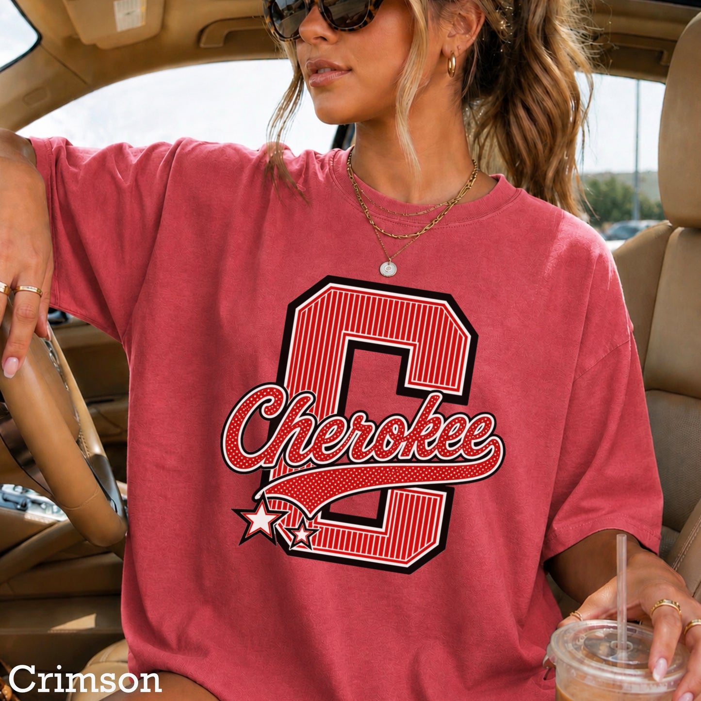 Cherokee Warriors Comfort Color Graphic Tee