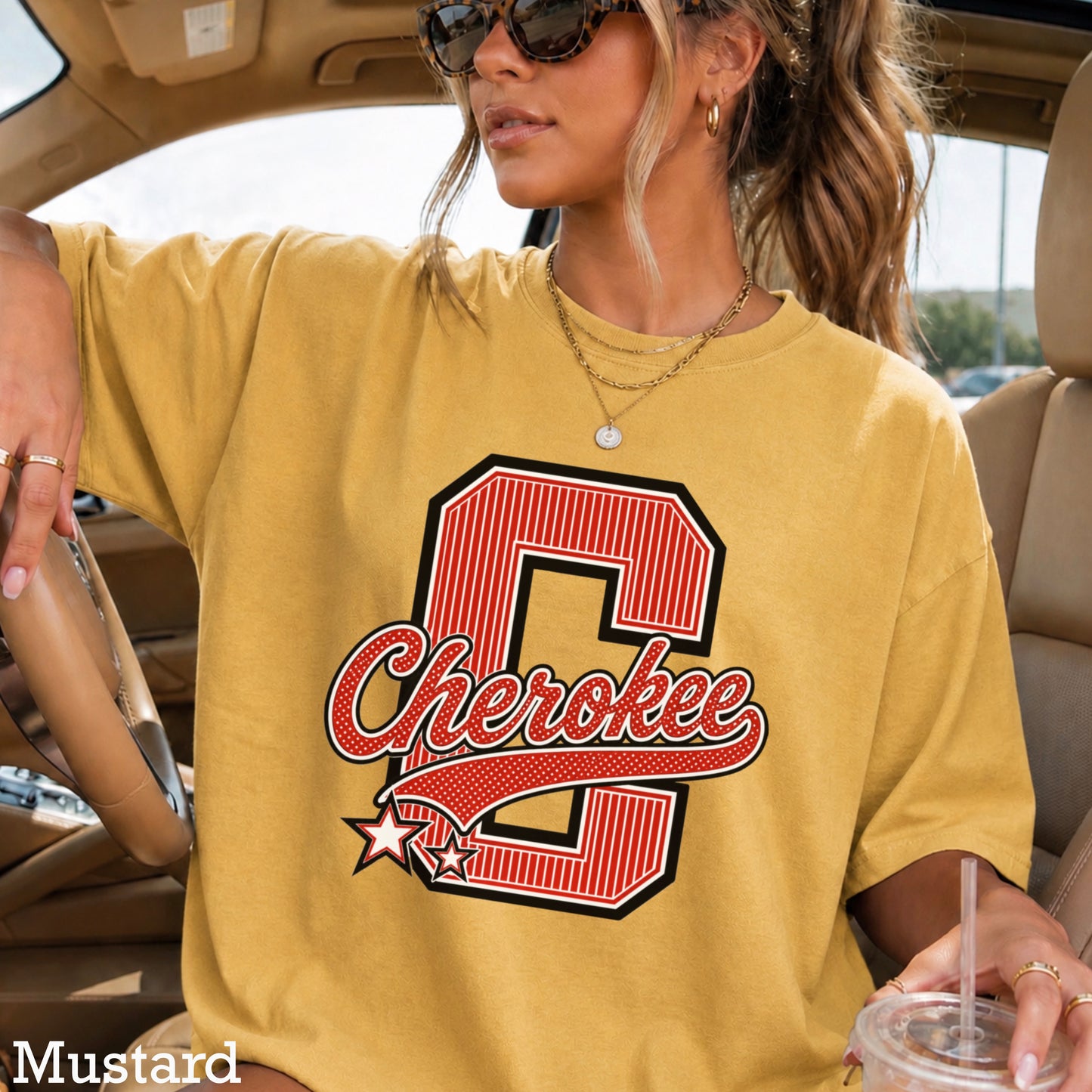 Cherokee Warriors Comfort Color Graphic Tee