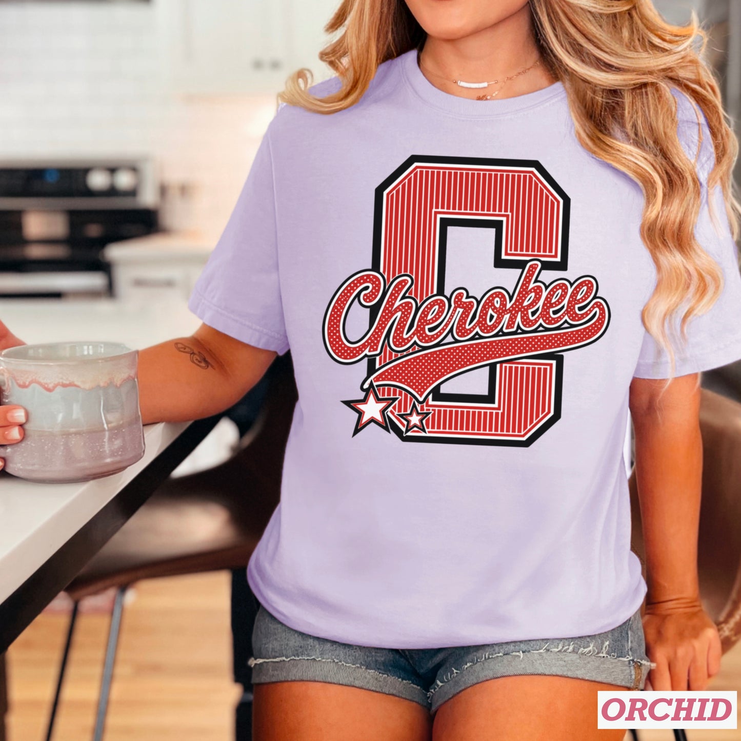 Cherokee Warriors Comfort Color Graphic Tee