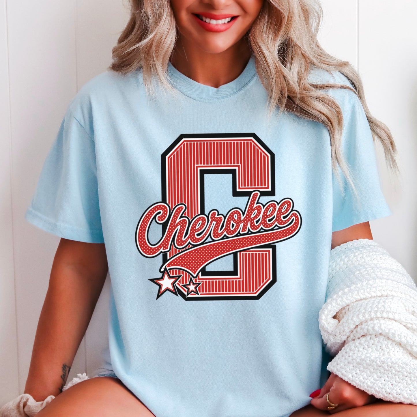 Cherokee Warriors Comfort Color Graphic Tee