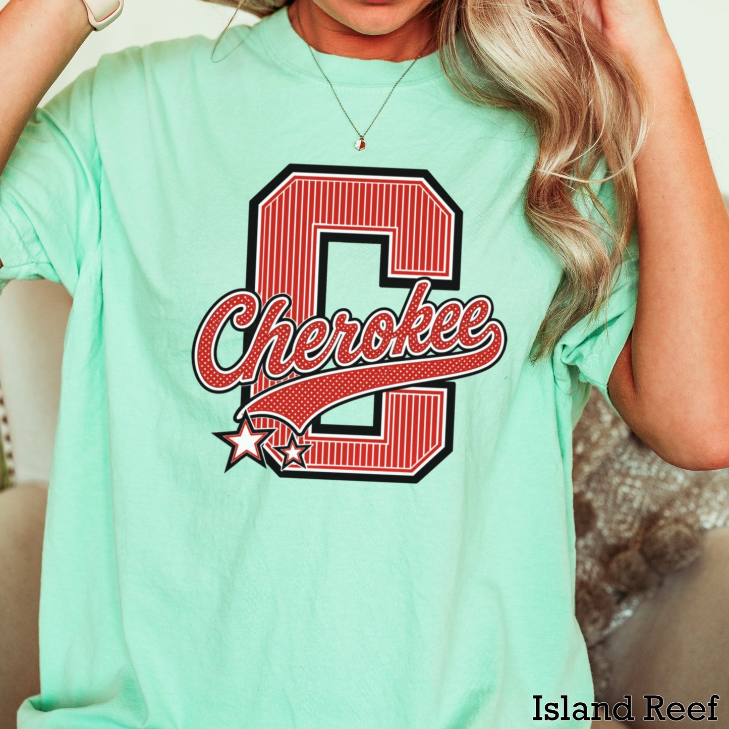 Cherokee Warriors Comfort Color Graphic Tee