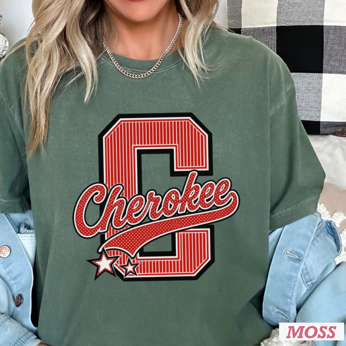Cherokee Warriors Comfort Color Graphic Tee