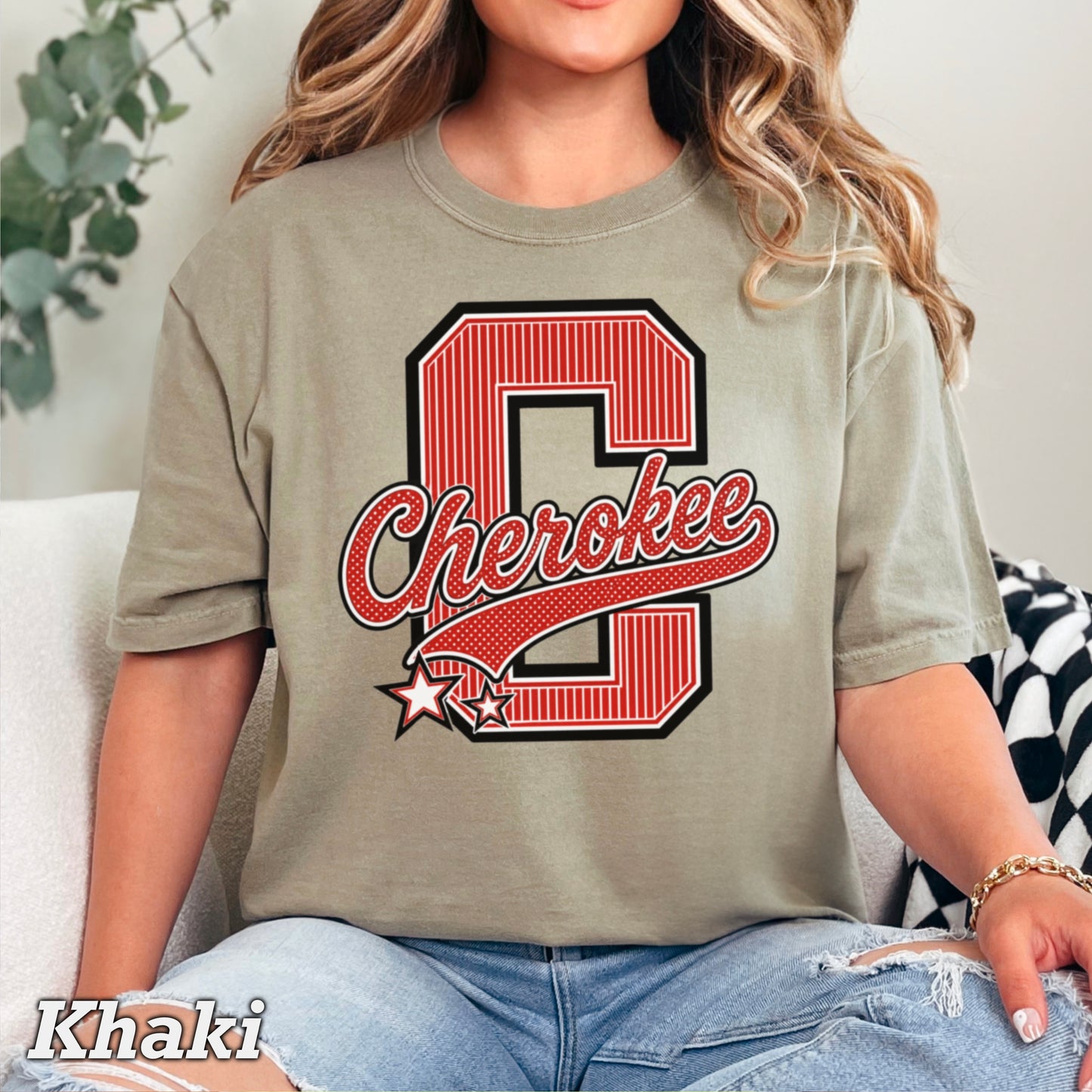 Cherokee Warriors Comfort Color Graphic Tee