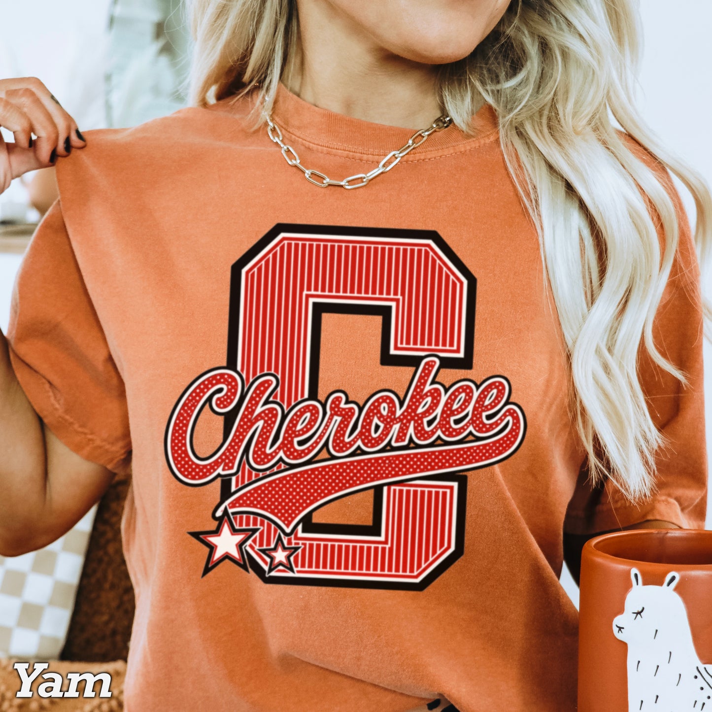 Cherokee Warriors Comfort Color Graphic Tee