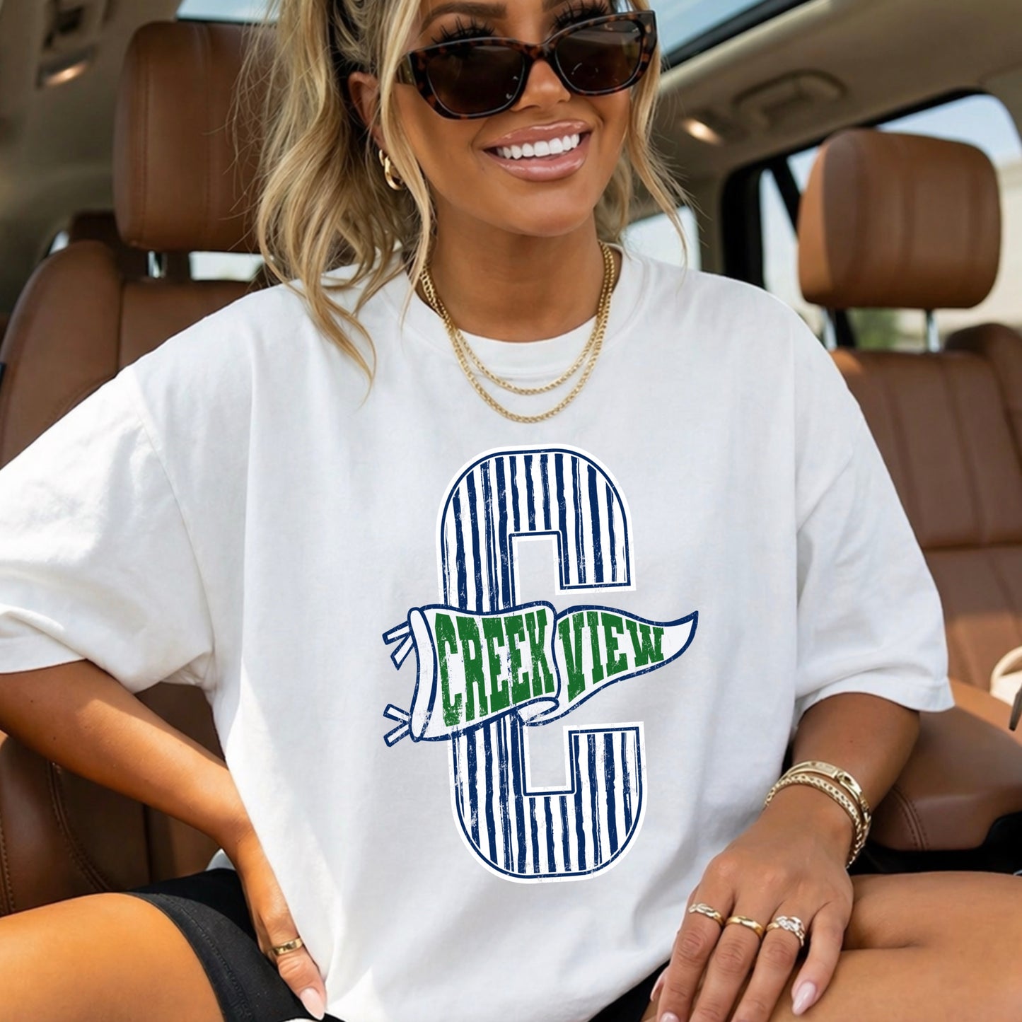 Creekview Grizzlies Comfort Color Graphic Tee