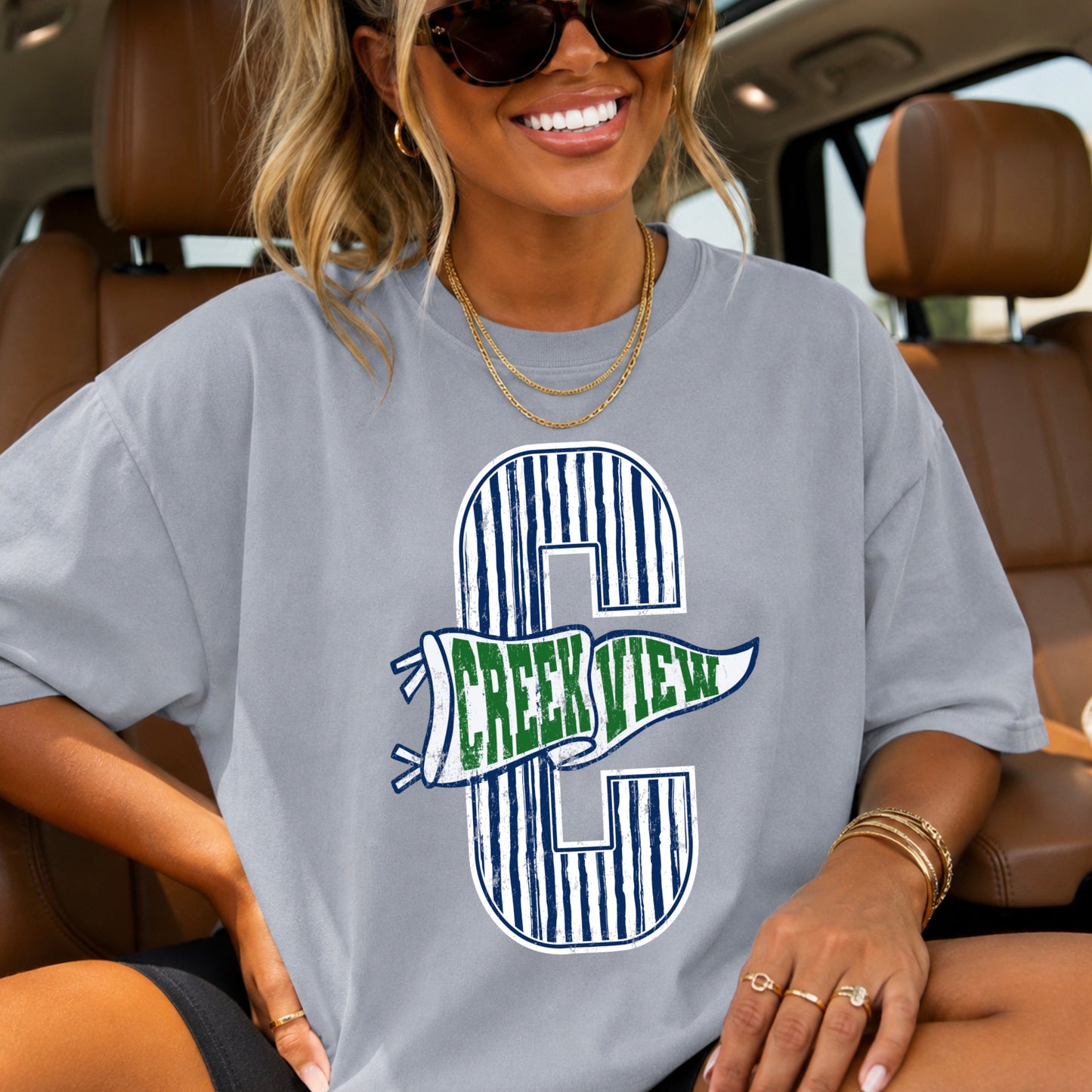 Creekview Grizzlies Comfort Color Graphic Tee