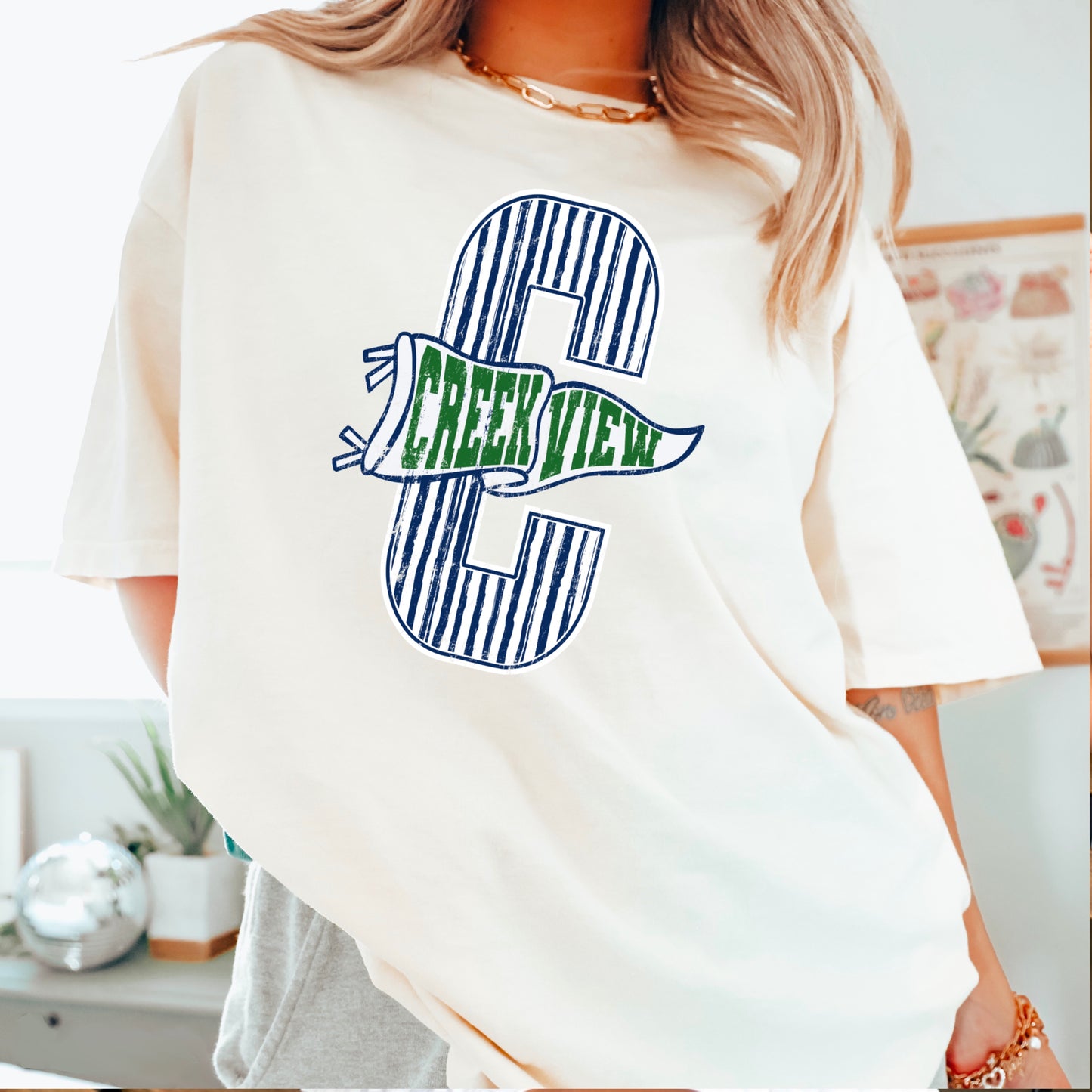 Creekview Grizzlies Comfort Color Graphic Tee