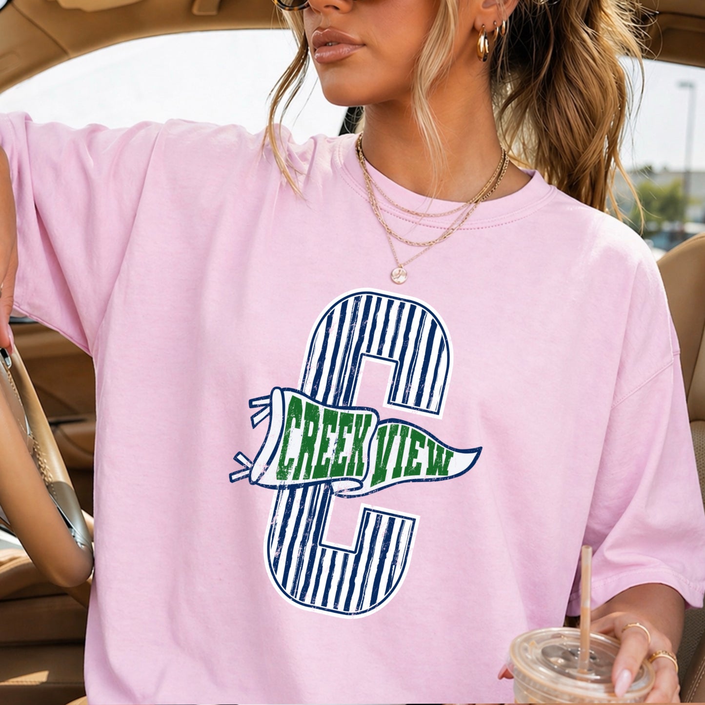 Creekview Grizzlies Comfort Color Graphic Tee