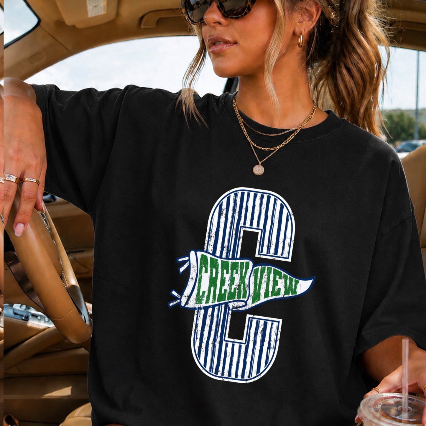 Creekview Grizzlies Comfort Color Graphic Tee
