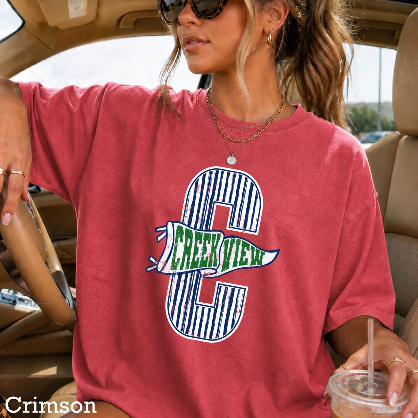 Creekview Grizzlies Comfort Color Graphic Tee