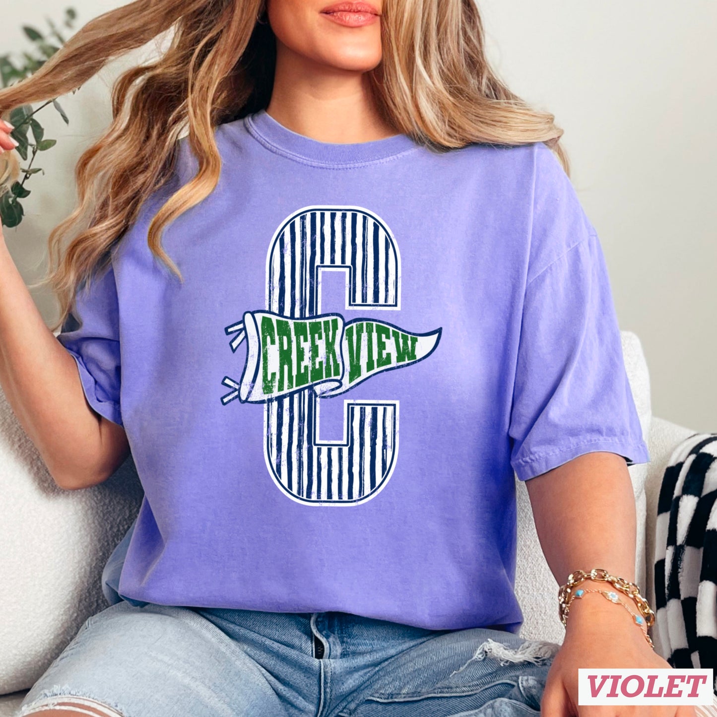 Creekview Grizzlies Comfort Color Graphic Tee