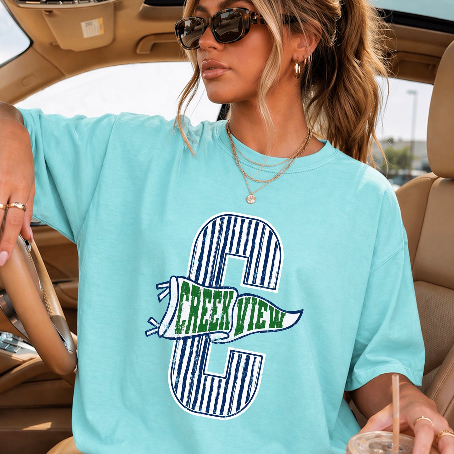 Creekview Grizzlies Comfort Color Graphic Tee