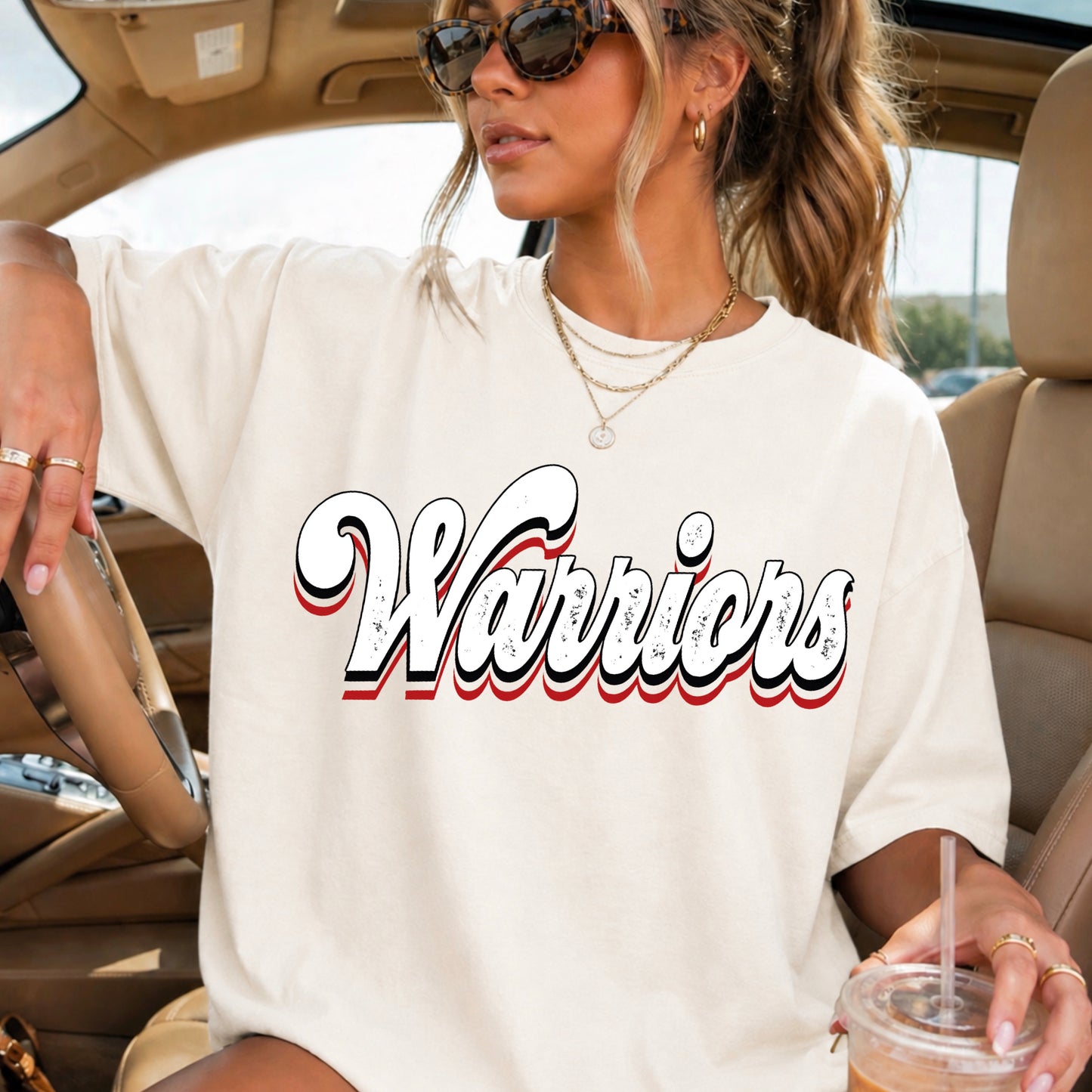 Warriors Comfort Color Graphic Tee