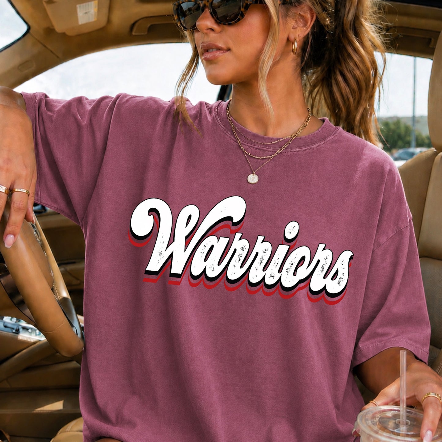 Warriors Comfort Color Graphic Tee