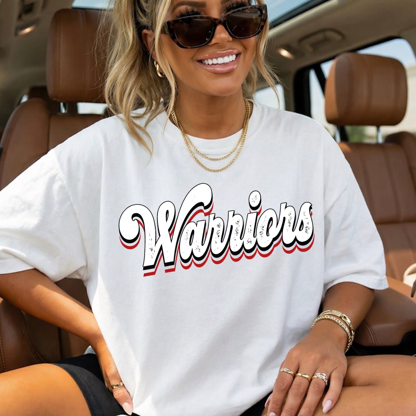Warriors Comfort Color Graphic Tee