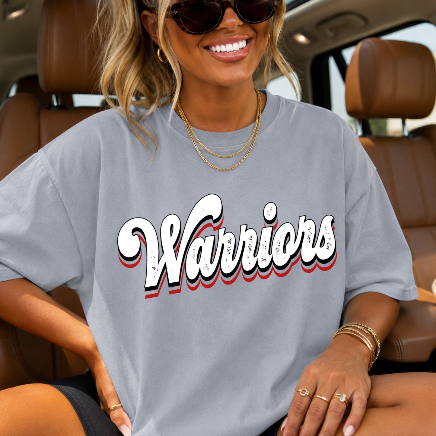 Warriors Comfort Color Graphic Tee