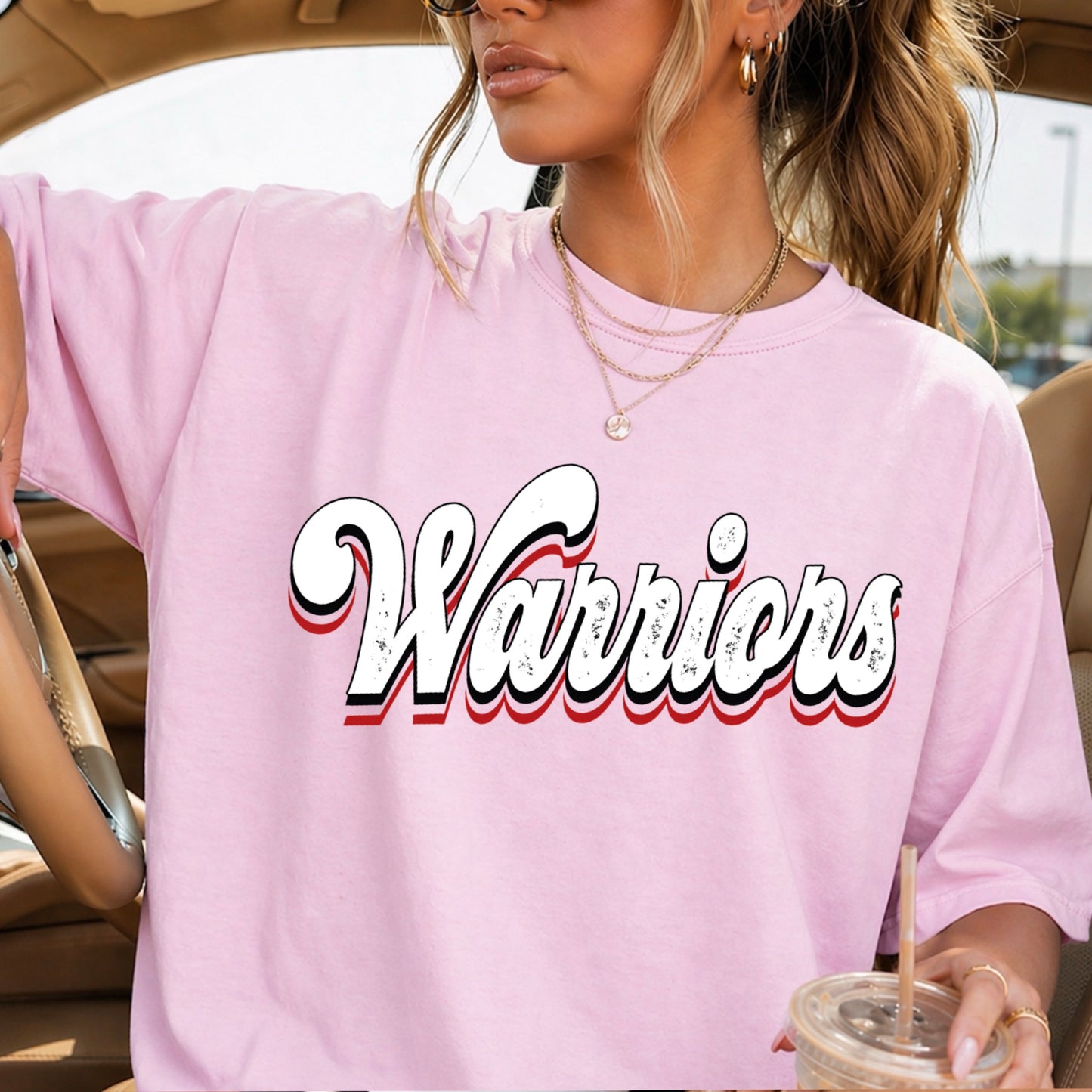 Warriors Comfort Color Graphic Tee