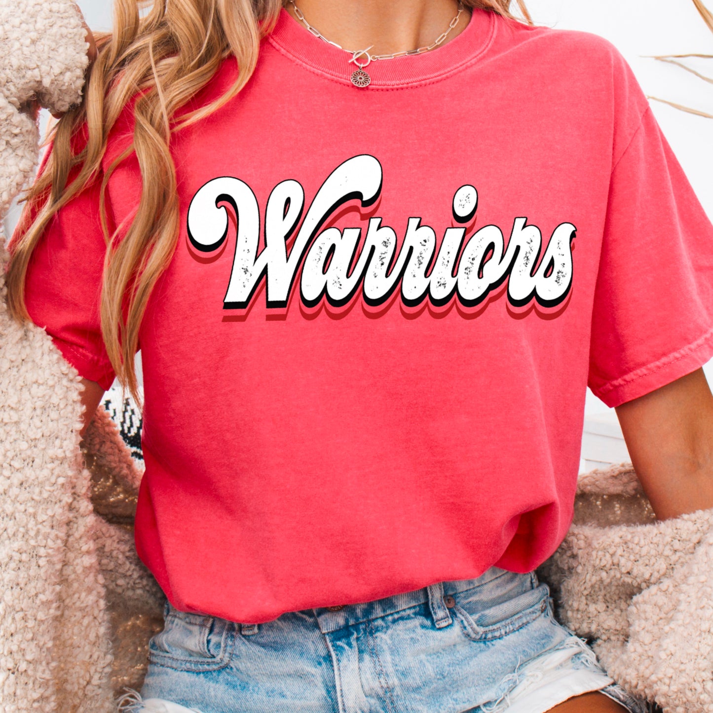 Warriors Comfort Color Graphic Tee