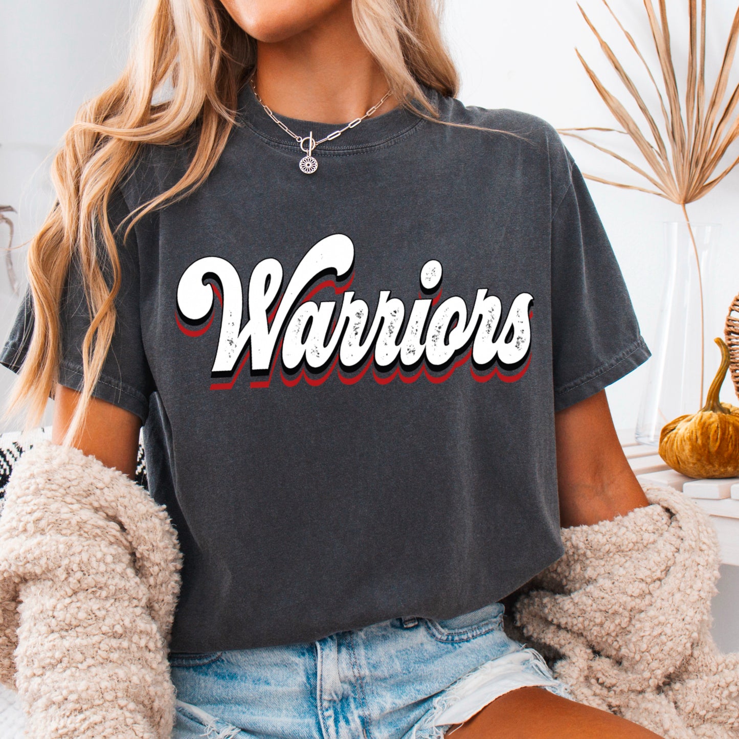 Warriors Comfort Color Graphic Tee