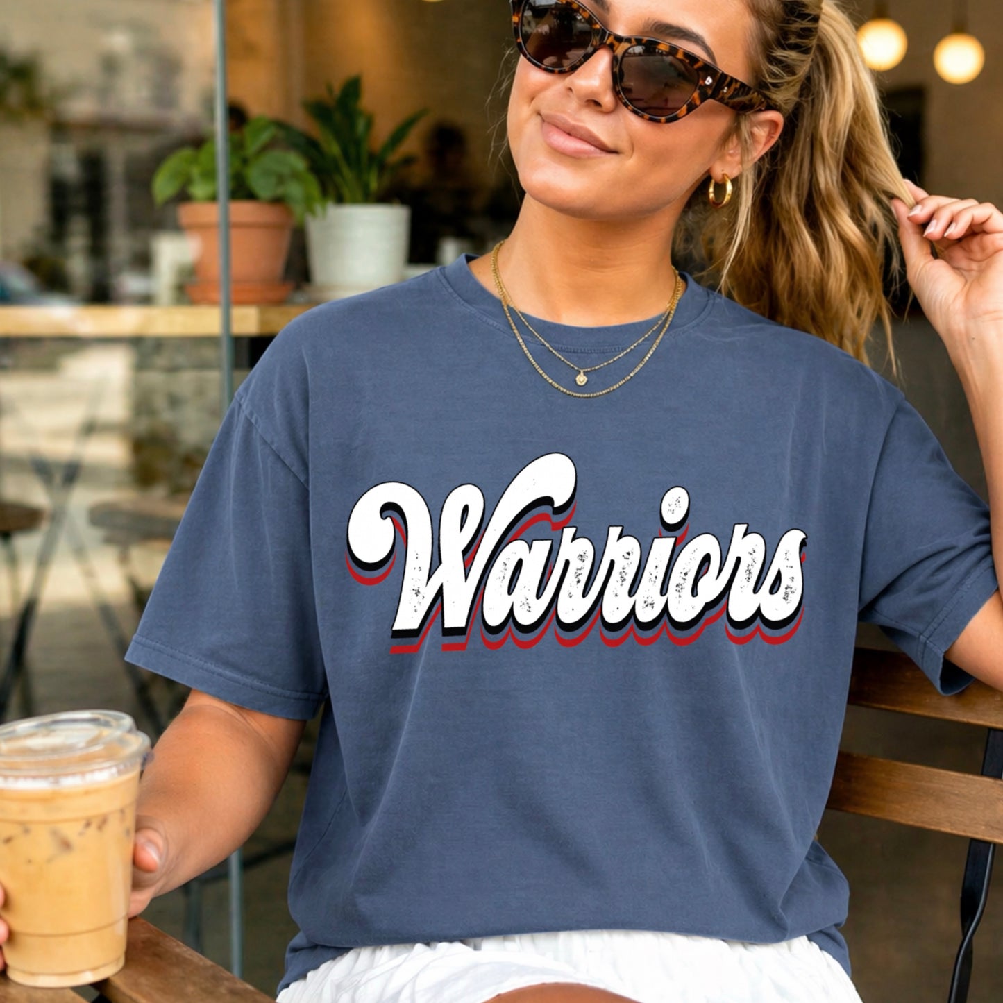 Warriors Comfort Color Graphic Tee