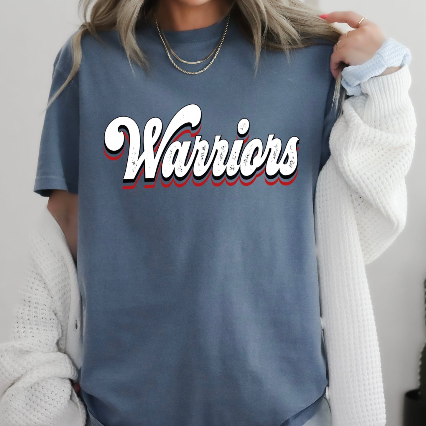 Warriors Comfort Color Graphic Tee