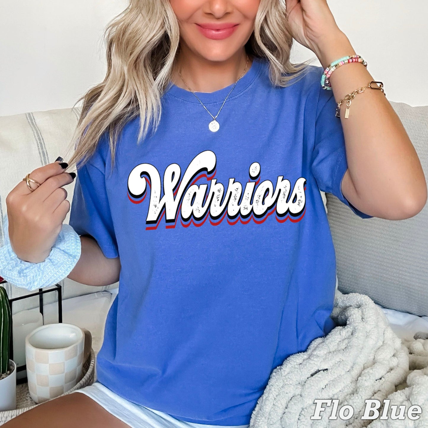 Warriors Comfort Color Graphic Tee