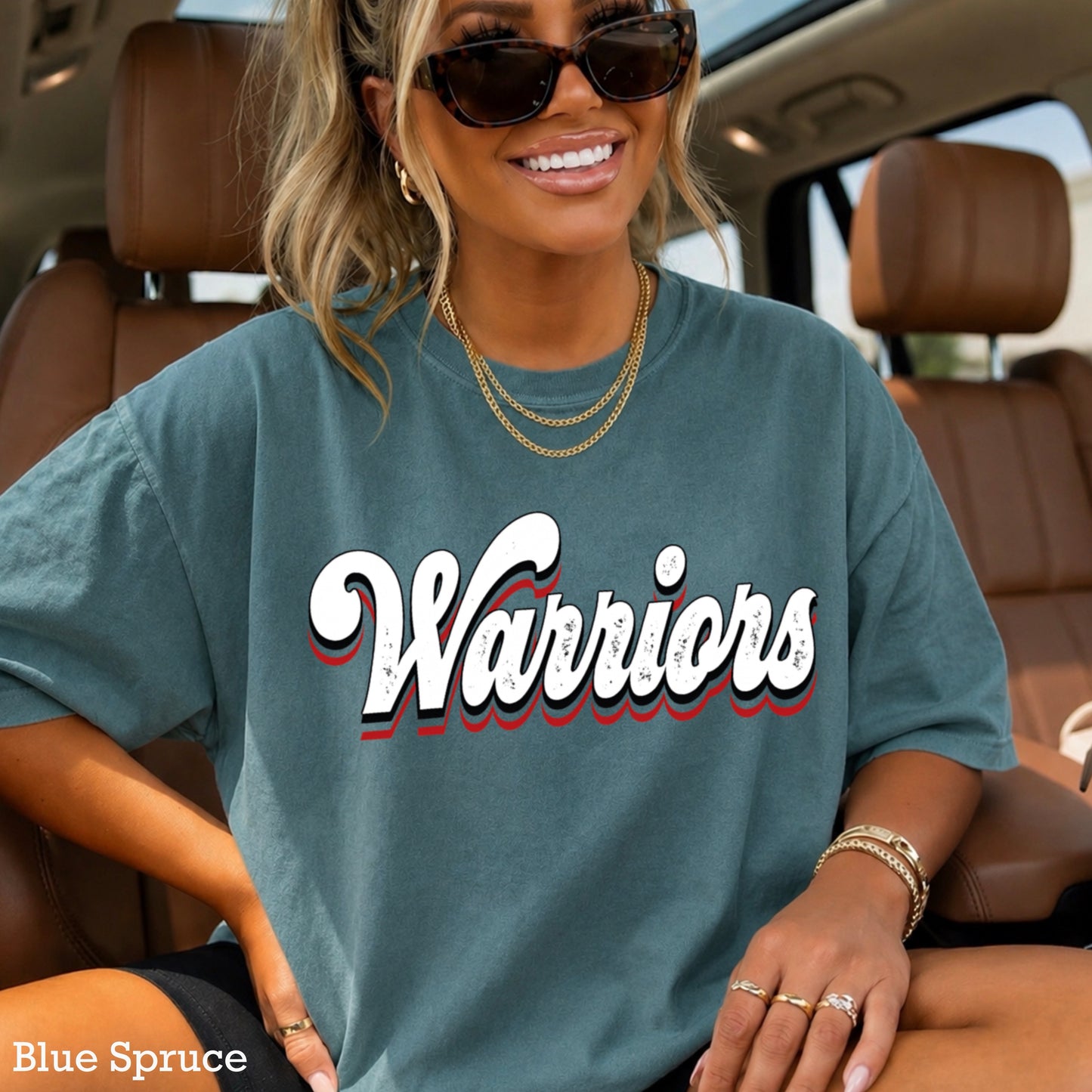 Warriors Comfort Color Graphic Tee
