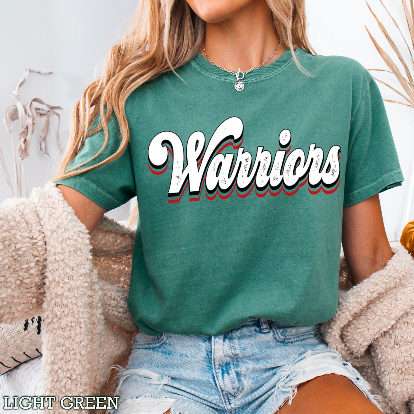 Warriors Comfort Color Graphic Tee