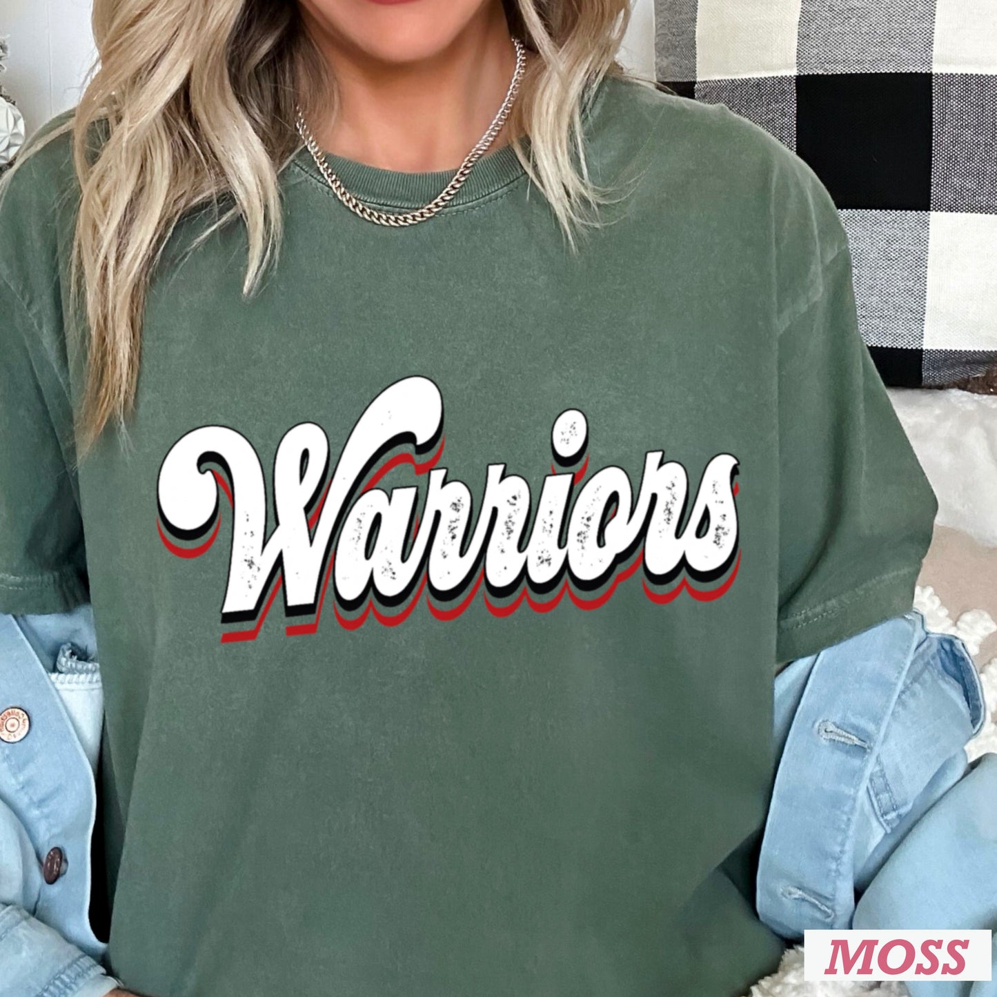 Warriors Comfort Color Graphic Tee