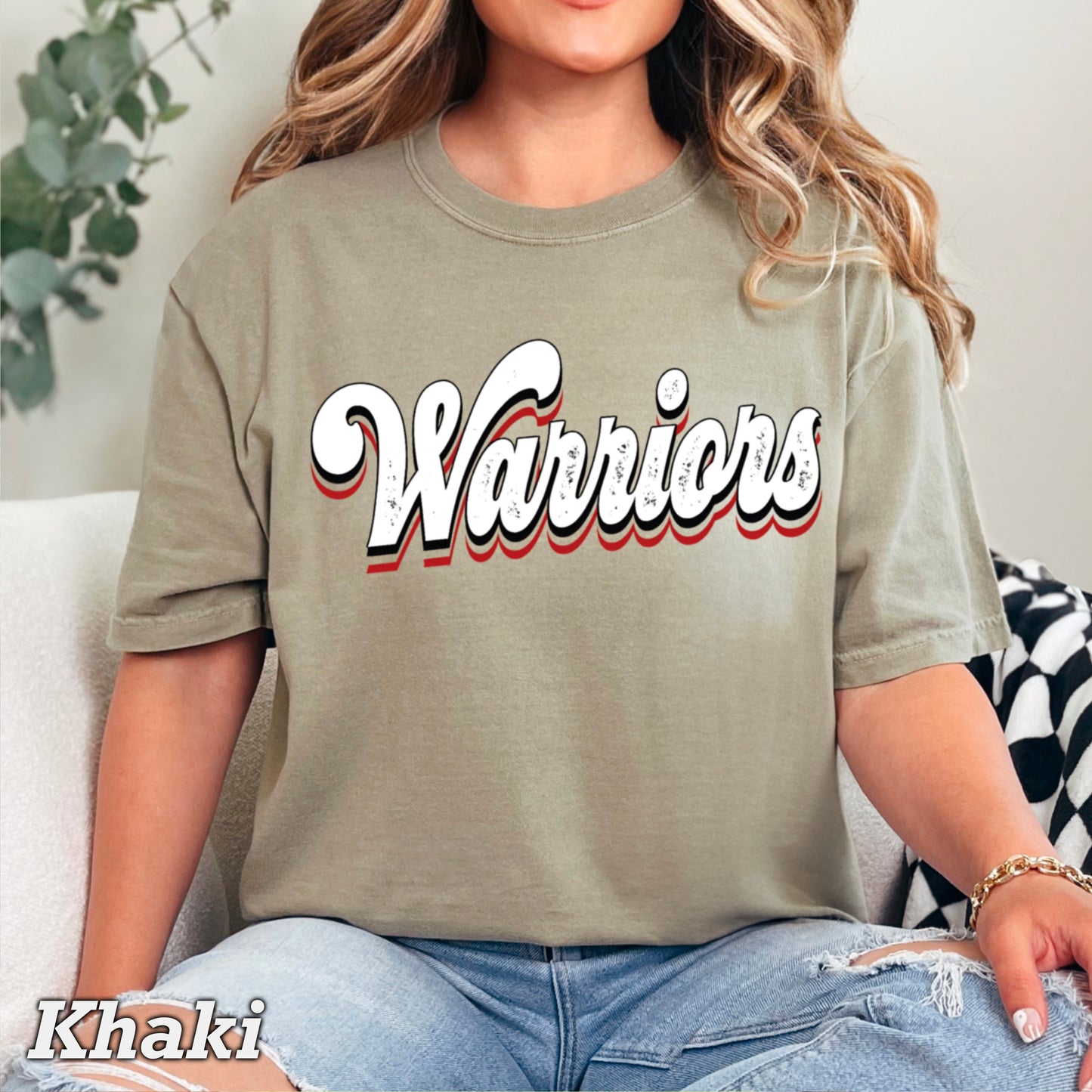 Warriors Comfort Color Graphic Tee