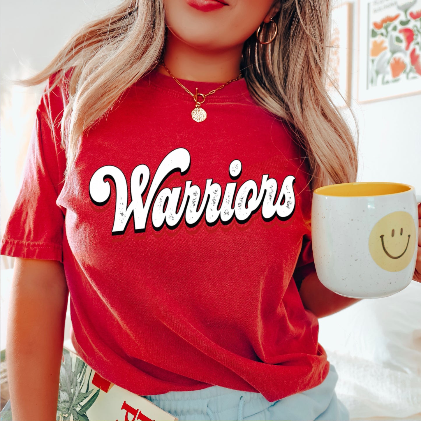 Warriors Comfort Color Graphic Tee