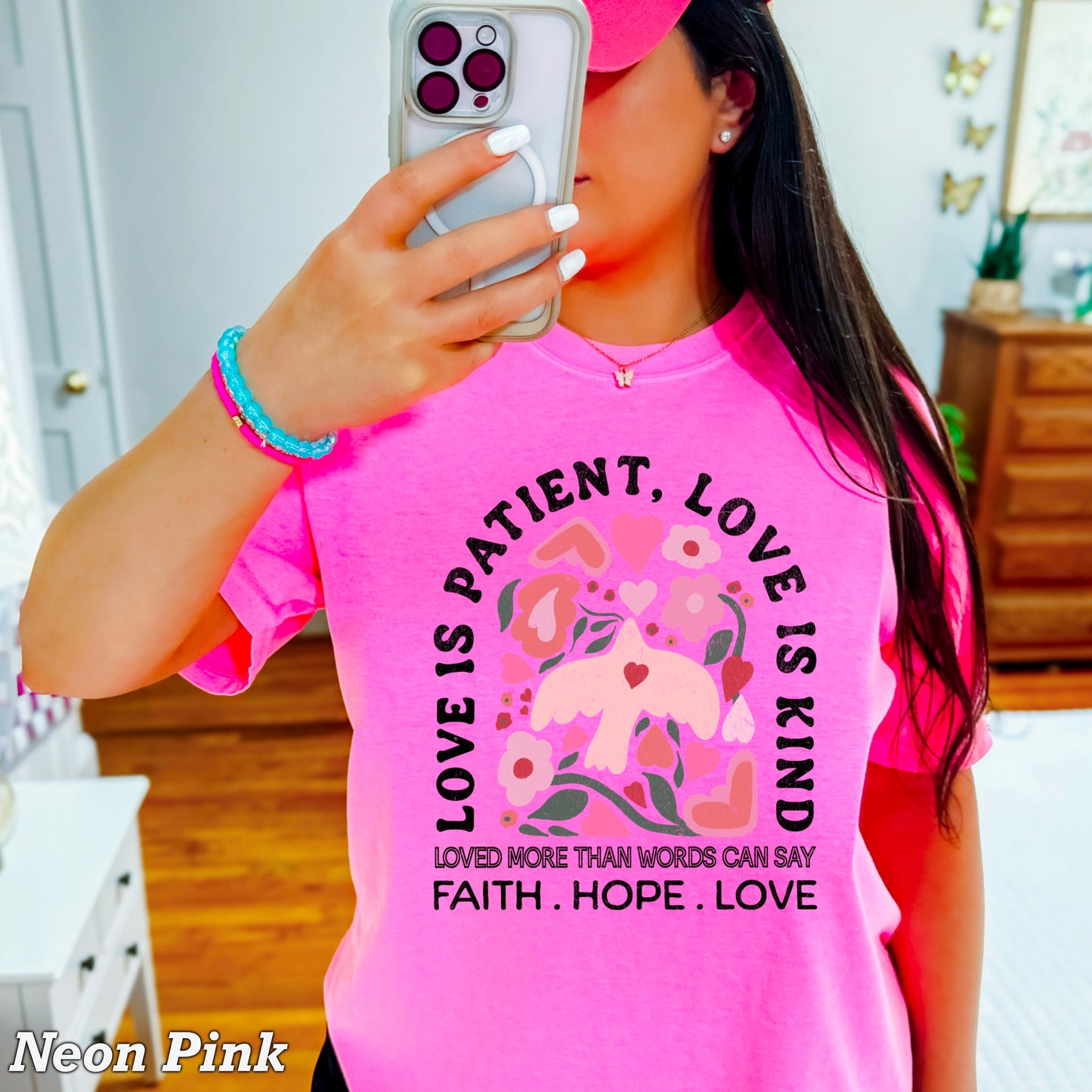 Love Is Patient Comfort Color Graphic Tee
