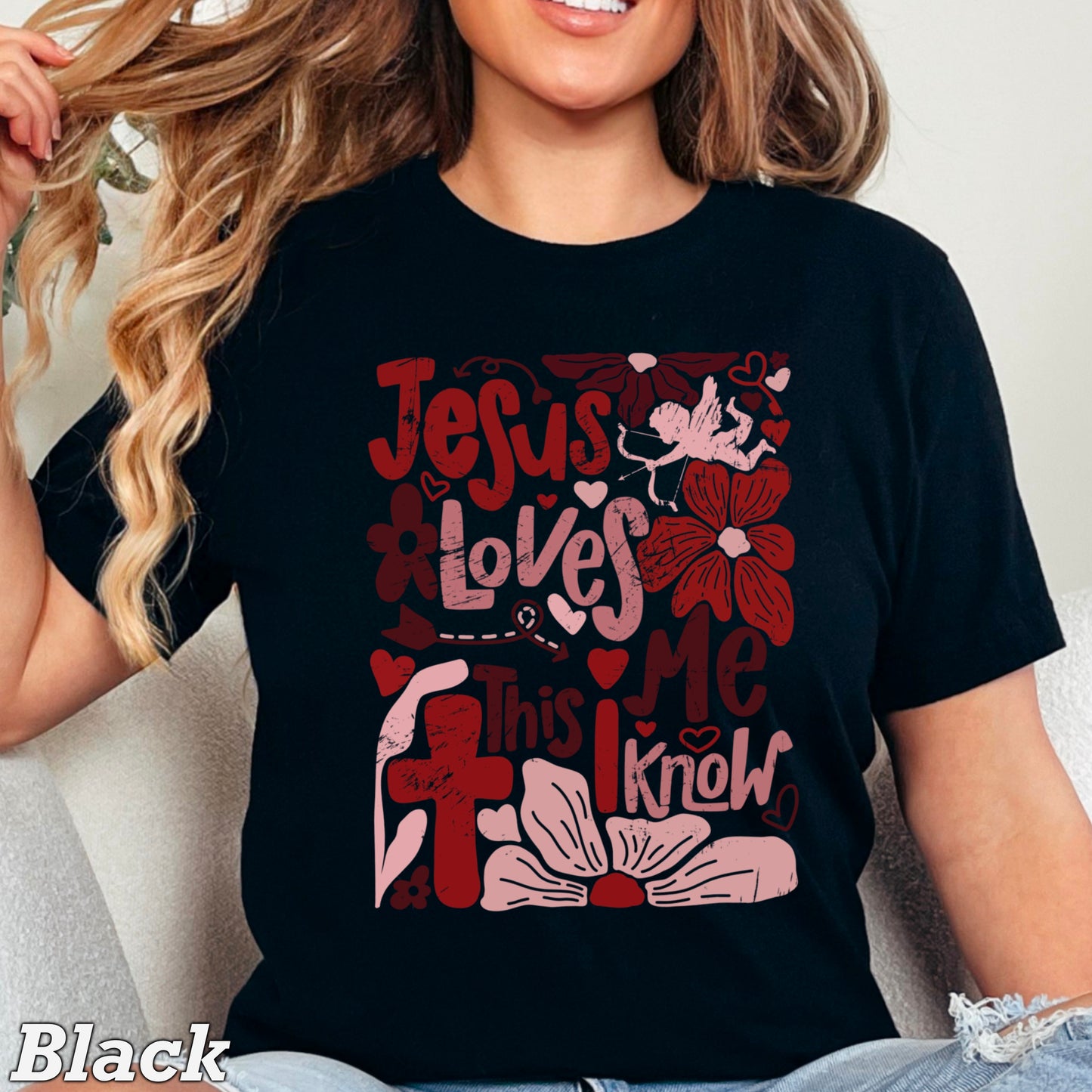 Jesus Loves Me  Comfort Color Graphic Tee