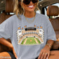 Orange & White College Stadium Comfort Color Graphic Tee