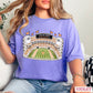 Orange & White College Stadium Comfort Color Graphic Tee