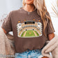 Orange & White College Stadium Comfort Color Graphic Tee