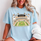 Orange & White College Stadium Comfort Color Graphic Tee