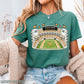 Orange & White College Stadium Comfort Color Graphic Tee