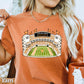 Orange & White College Stadium Comfort Color Graphic Tee