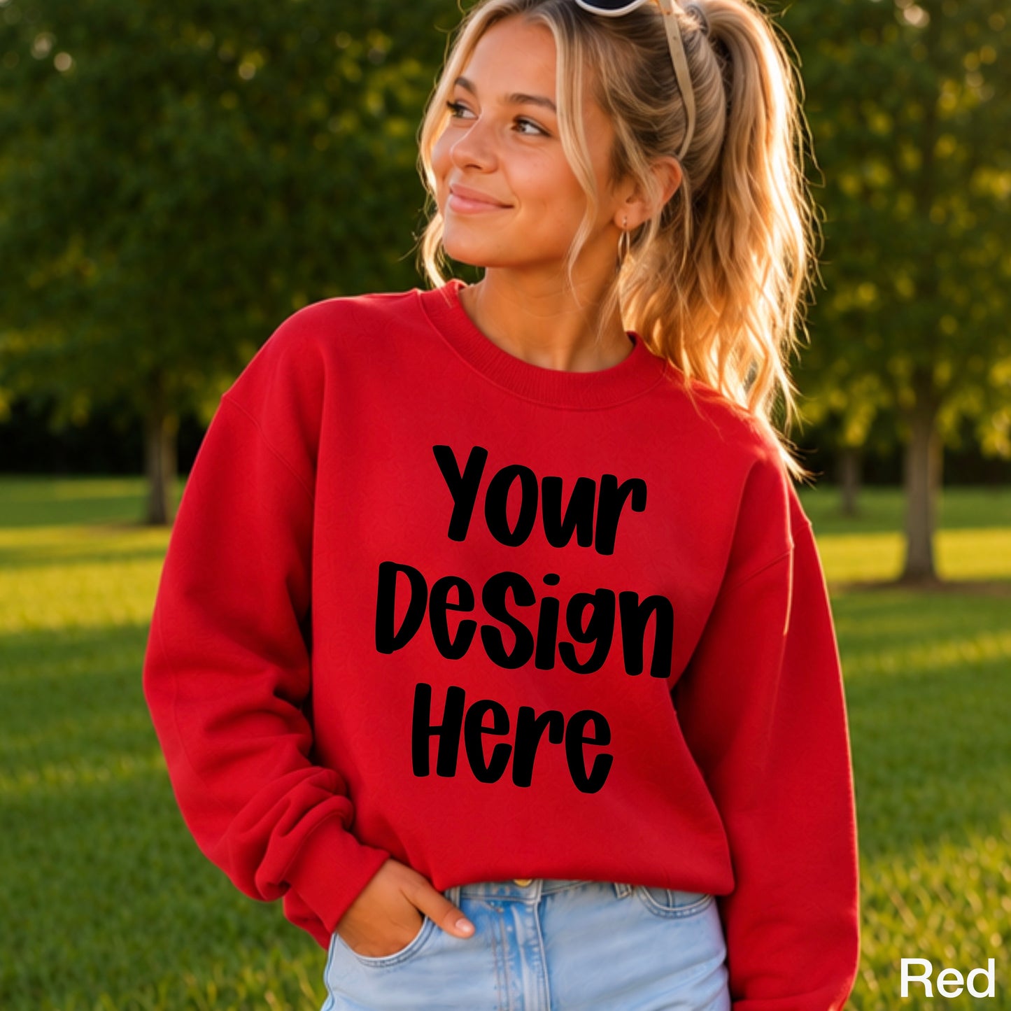 Custom Youth Print On Demand Gildan Sweatshirt