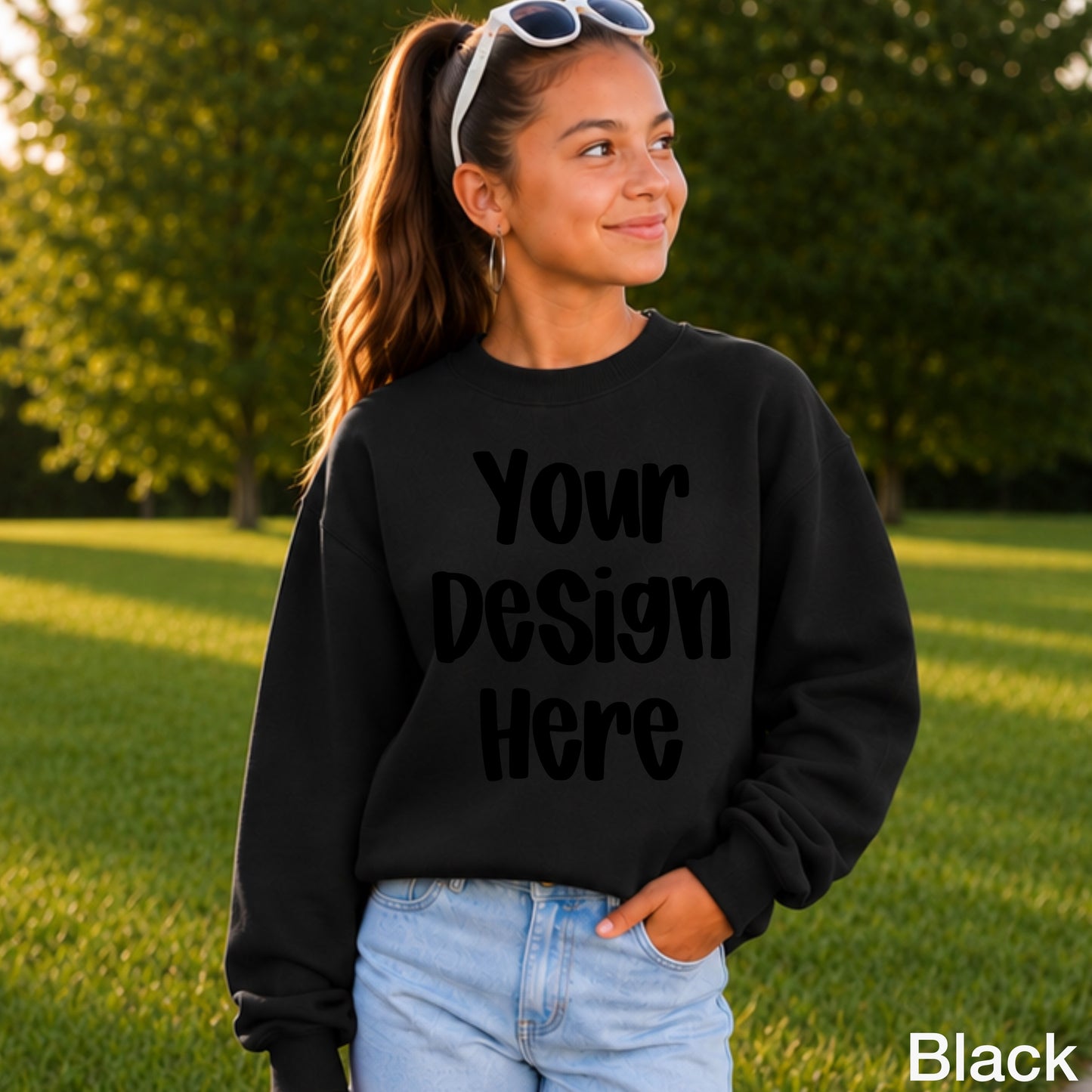 Custom Youth Print On Demand Gildan Sweatshirt