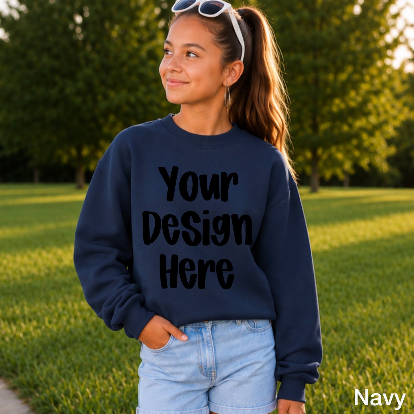 Custom Youth Print On Demand Gildan Sweatshirt